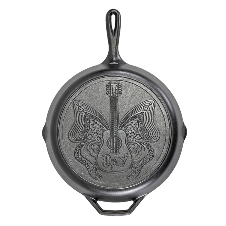 Dolly Parton Skillet 12 Inch Cast Iron “Love is like a butterfly”