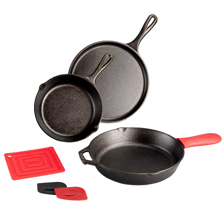 Essential Ensemble de poêles en fonte 6 pièces