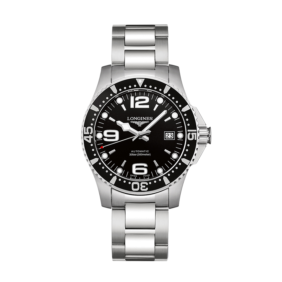 Montre HydroConquest pour homme - Acier inoxydable / noir