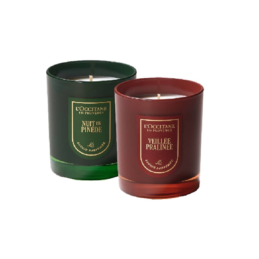Veillée Pralinee, and Nuit Pinède Aroma Candle Set - Limited Edition