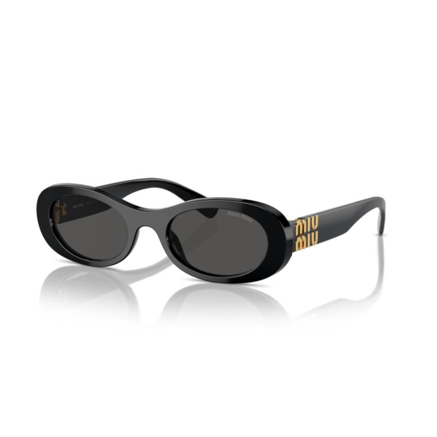 Oval Sunglasses - Women - Black