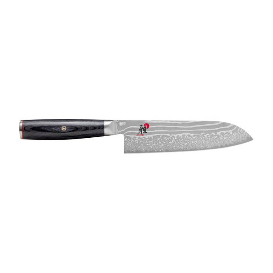 KAIZEN II 5000FCD 7-inch Santoku Knife - Black