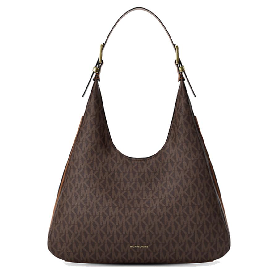 Nolita Signature Logo Shoulder Bag - Brown/Acorn - Large
