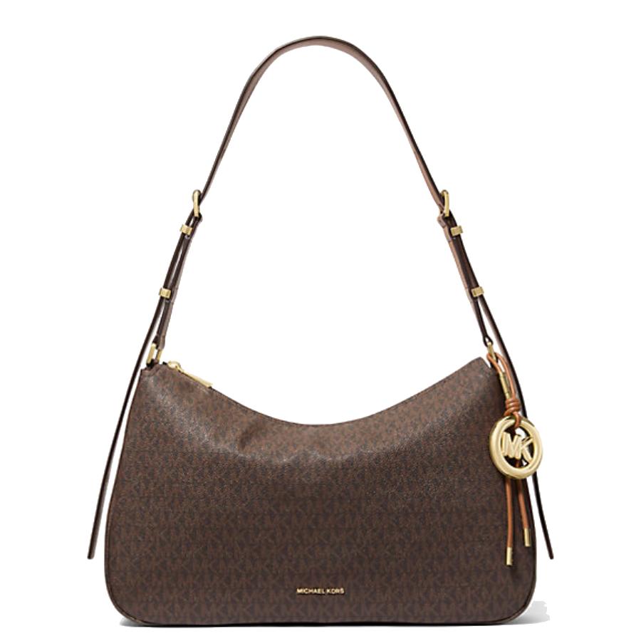Nolita Signature Logo Shoulder Bag - Brown/Acorn - Medium