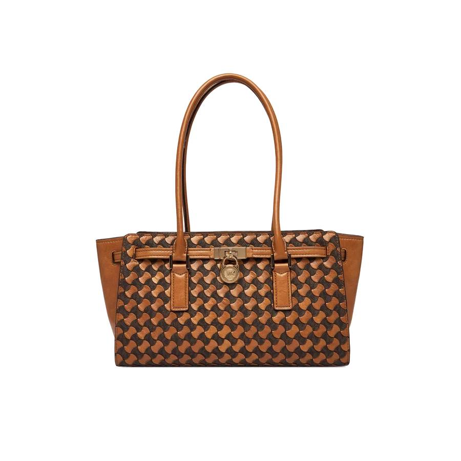 Hamilton Moderne East West Shoulder Tote - Brown/Acorn - Small