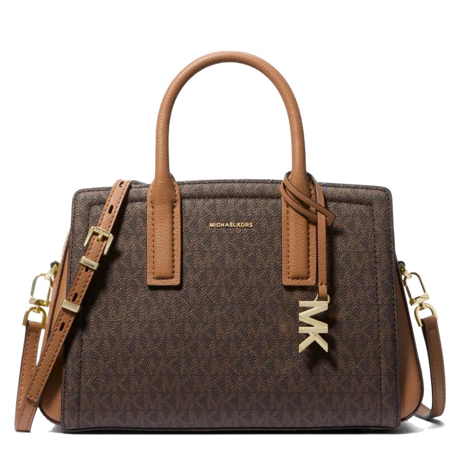 Sacoche Laila Signature Logo - Marron/Gland - Petit