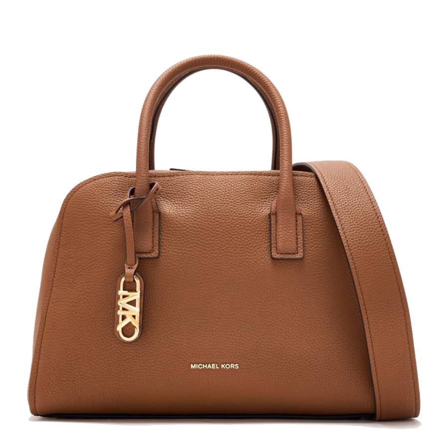 Ashton Zip Satchel Matte Pebble Leather - Luggage - Medium