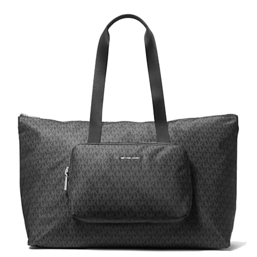 Tanner Reversable Packable Nylon Tote - Black - Large