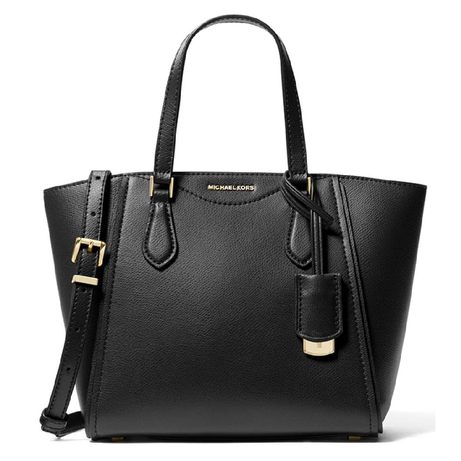 Taryn Convertible Crossbody Tote - Black - Small