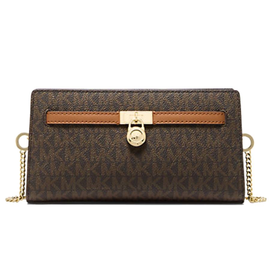 Sac à bandoulière Hamilton Moderne Signature Logo - Marron/Gland - Très petit