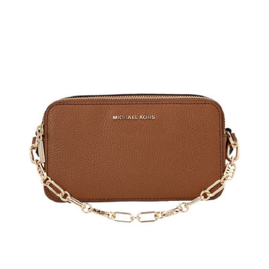 Jet Set Pebbled Leather Double Zip Camera Bag - Luggage - Small