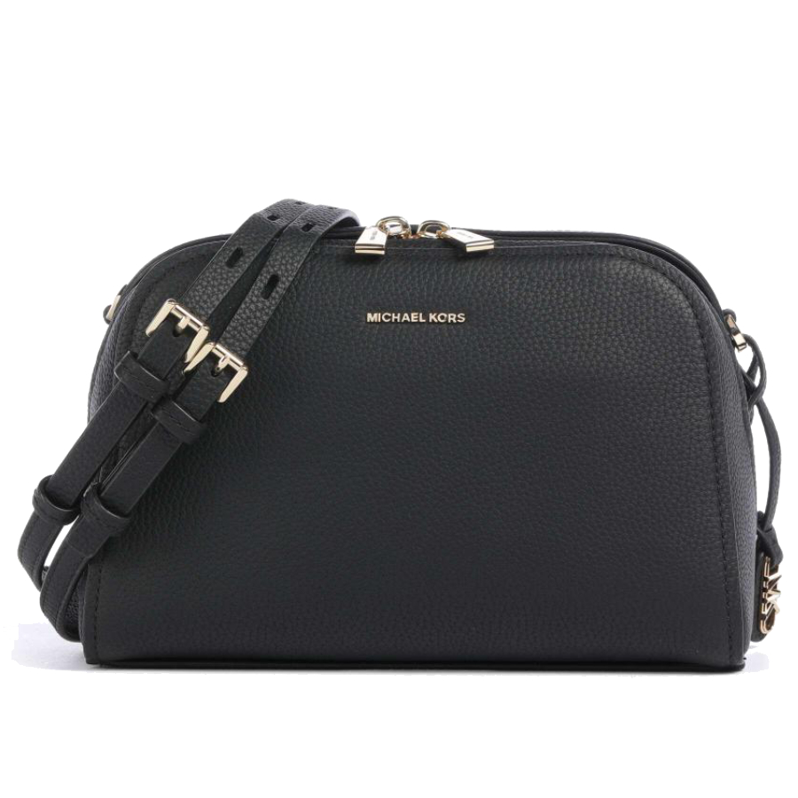 Sac à caméra Ashton en cuir galet mat - Noir - Petit