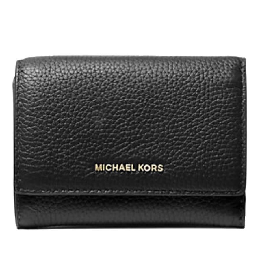 Bryant Pebbled Leather Wallet - Black - Medium