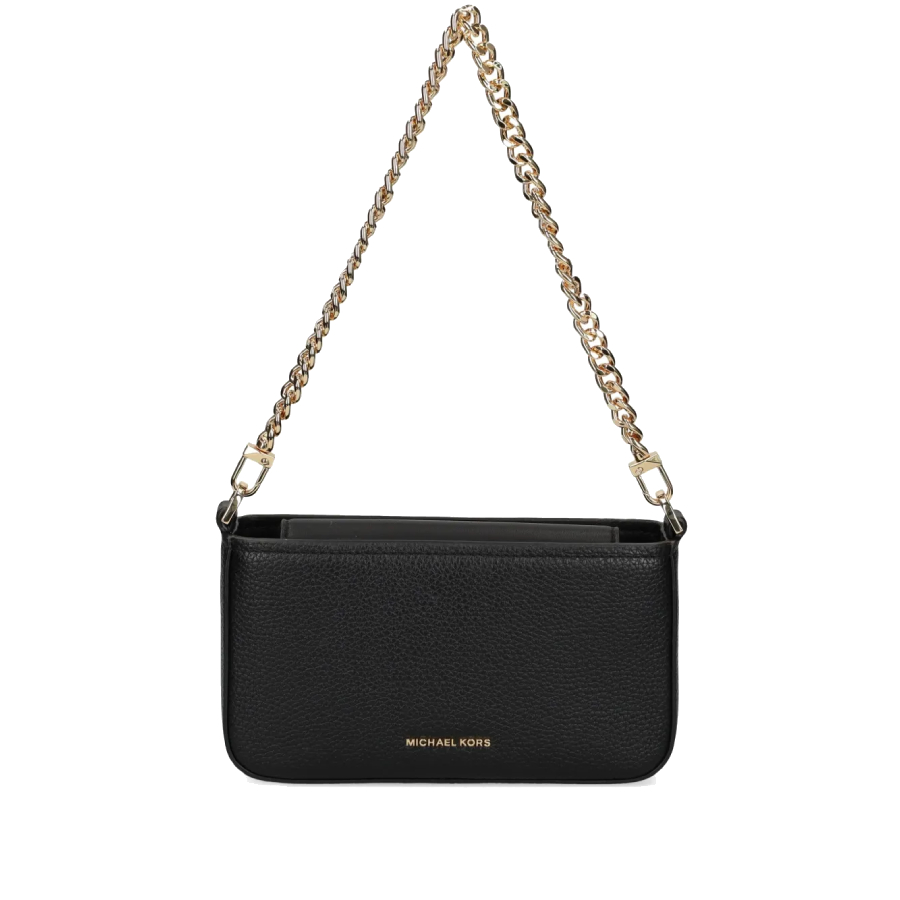 Pochette convertible Bryant en cuir grainé - Noir - Petit