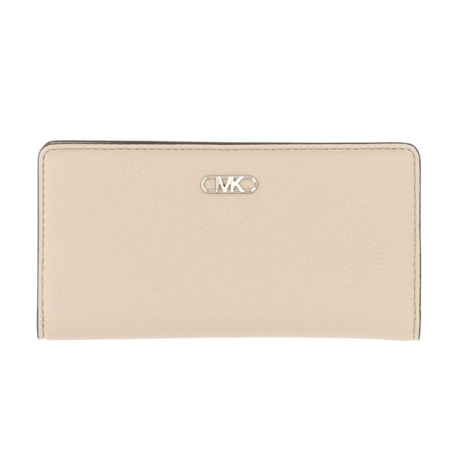 Empire Slim Snap Matte Pebble Leather Wallet - Light Sand - Large