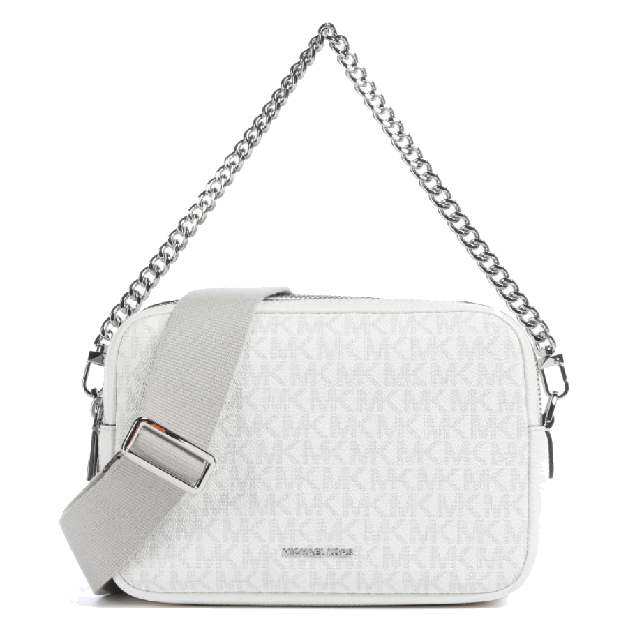 Bryant Double-zippered Crossbody Camera Bag - Optic White/Allum - Medium