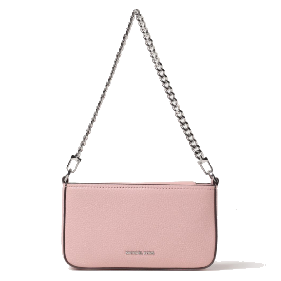 Bryant Pebbled Leather Convertible Pochette - Pink - Small