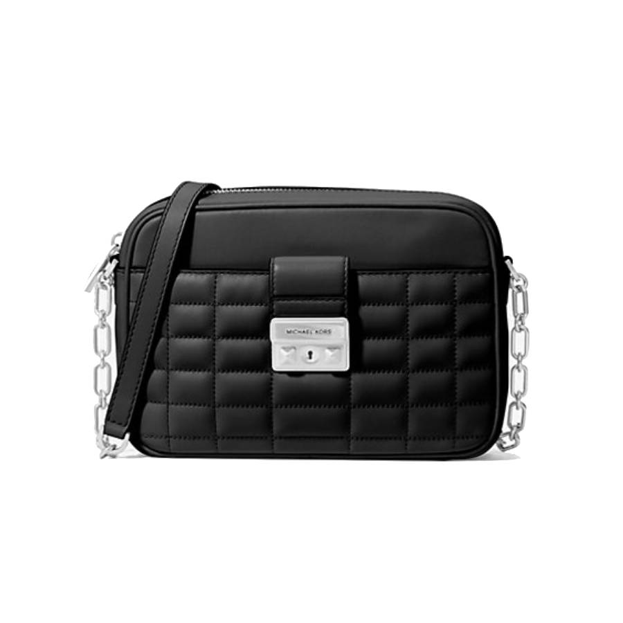 Tribeca Quilted Leather Camera Bag - Medium - Black