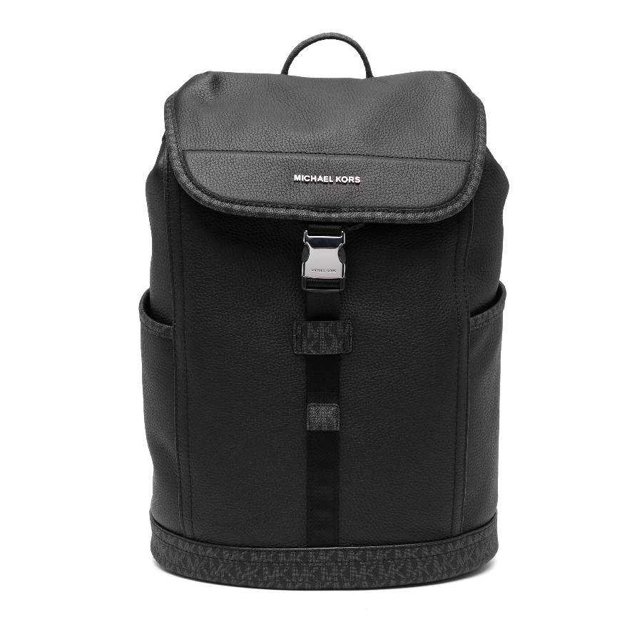 Hudson Slim Flap Backpack - Black