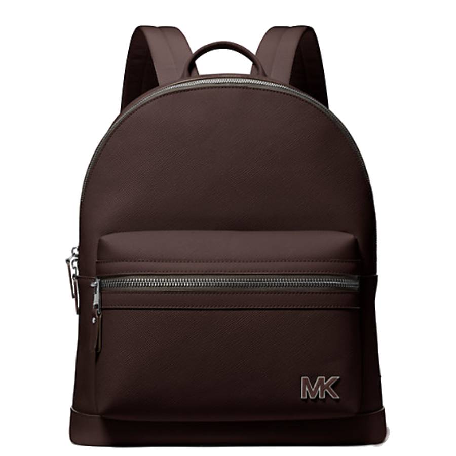 Edison Leather Dome Backpack - Chocolate