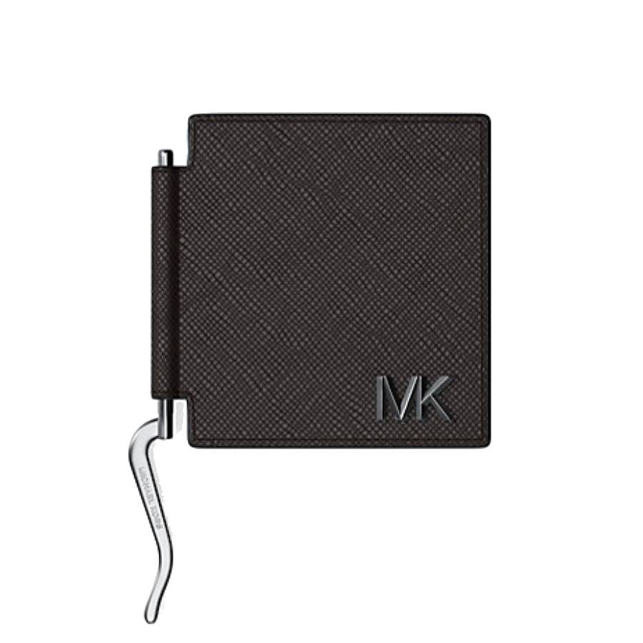 Edison Leather Card Case with Money Clip - Black