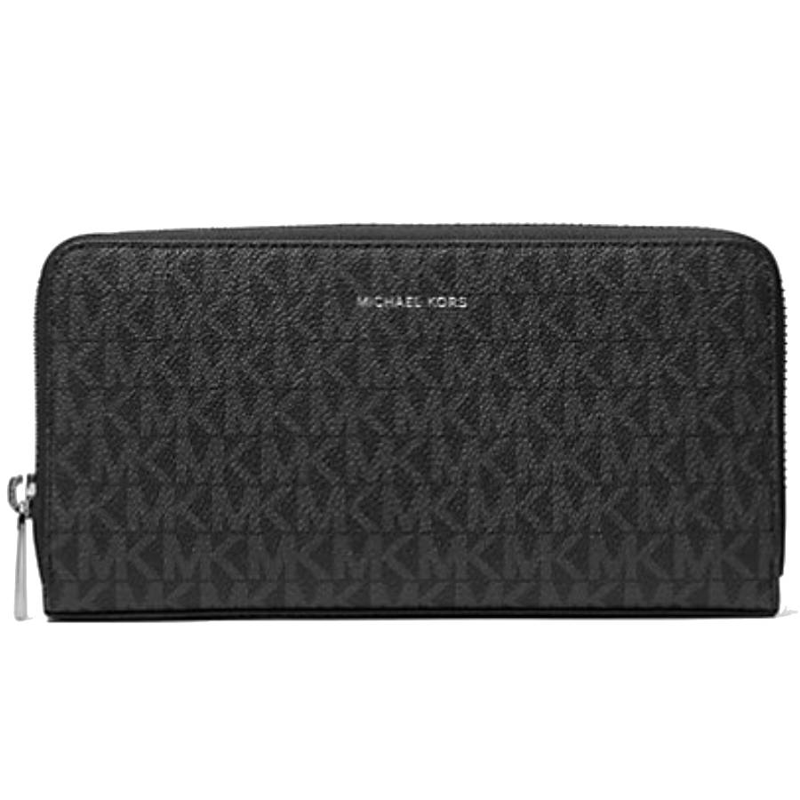 Greyson Signature Logo Zip-Around Wallet - Black - Small
