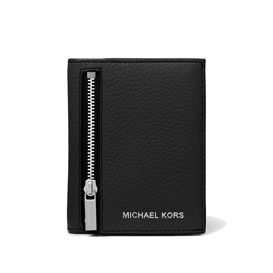 Hudson Leather Zip Wallet - Black