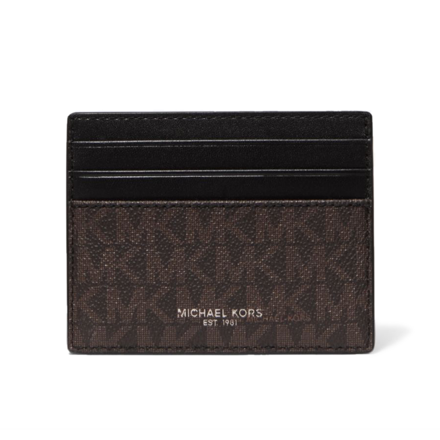 Greyson Logo Tall Card Case - Brown / Black