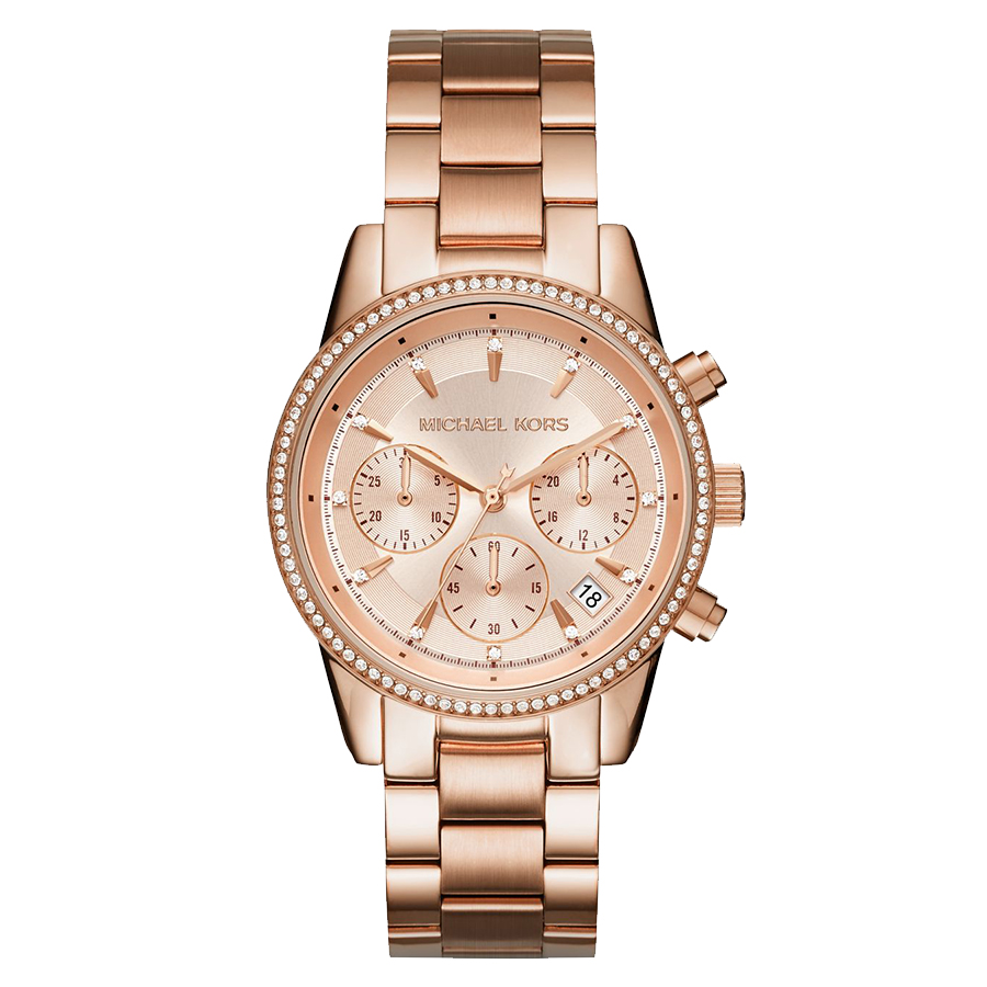 Ritz Chronograph Watch - Women - Rose Gold