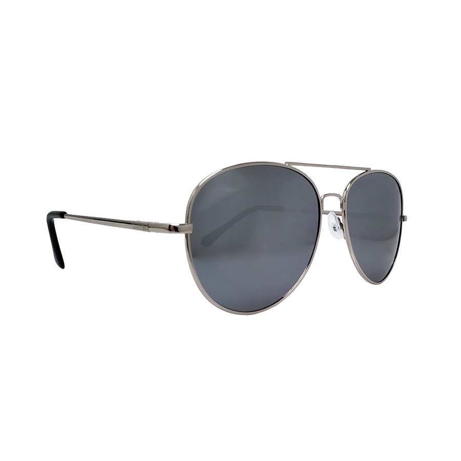 Pilot Polarized Sunglasses - Silver / Mirror