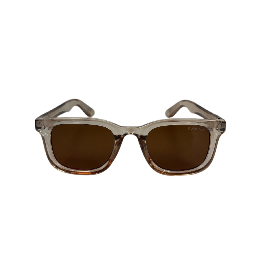 Lunettes de soleil rectangulaire polarisées - Brun