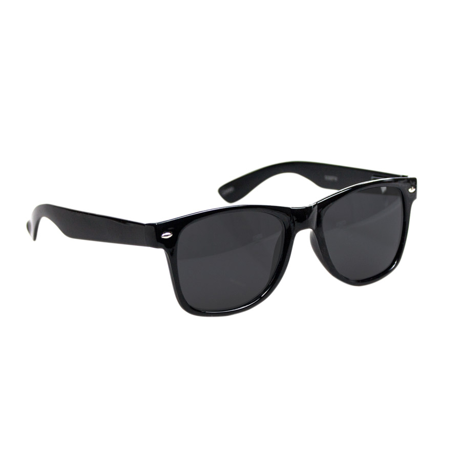 Lunettes de soleil cerclées carrées - Noir
