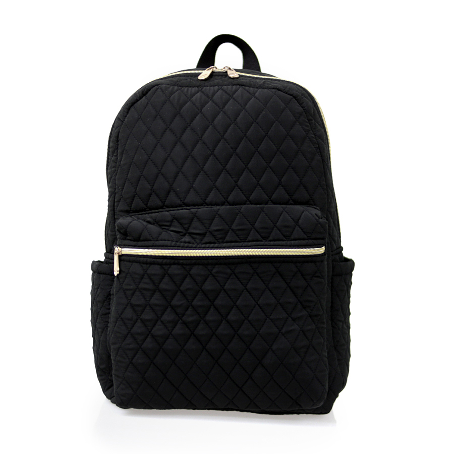 Quilted Chic Backpack - Black display picture 3