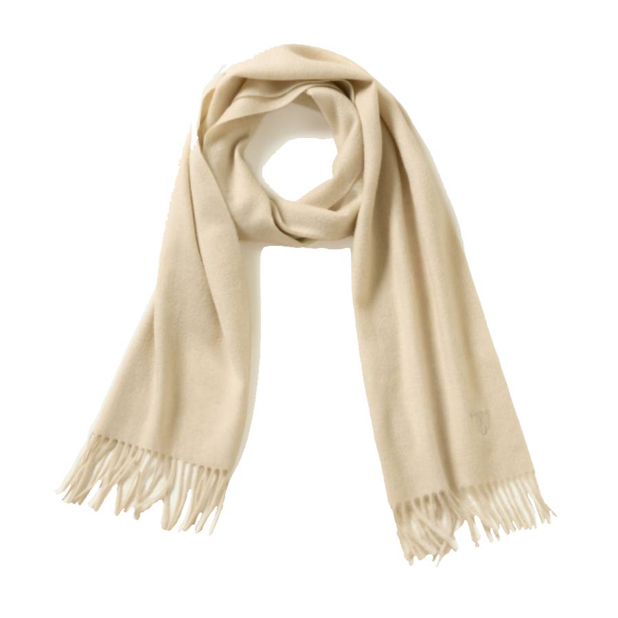 Cashmere Wool Scarf - Beige