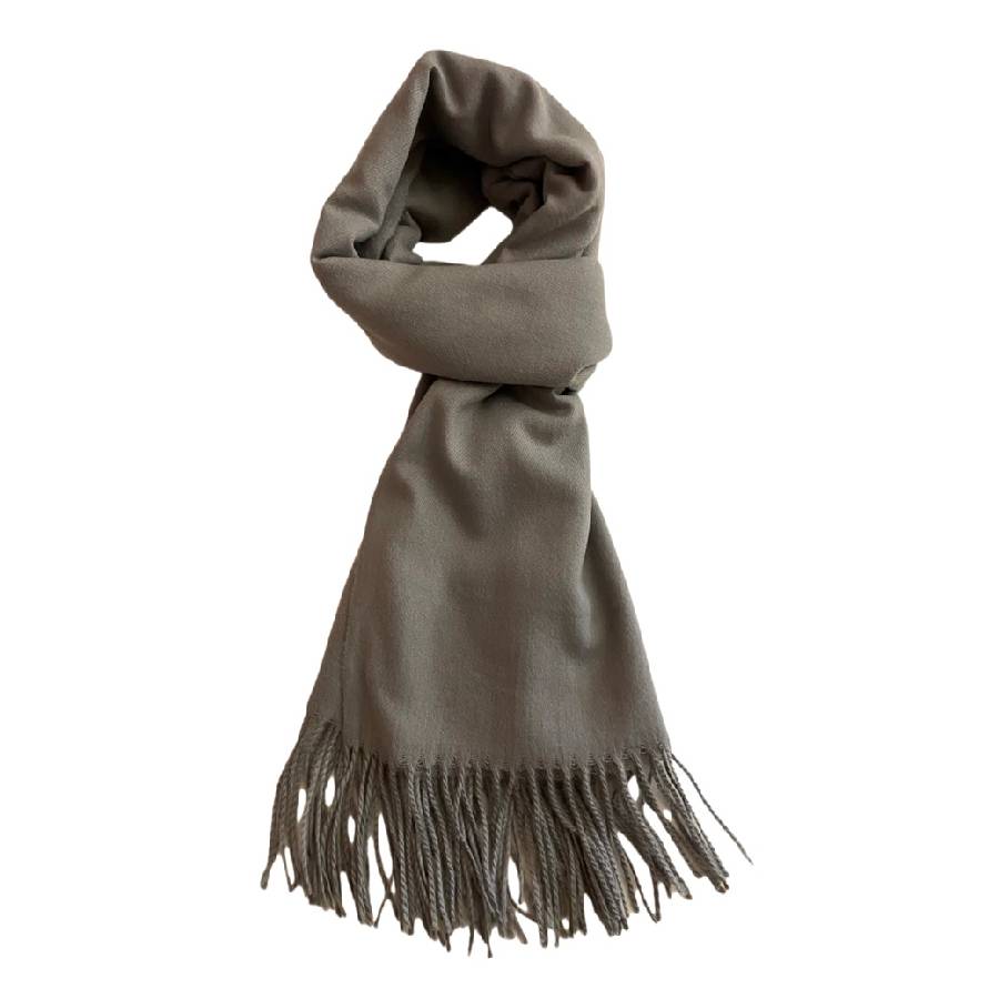 Cashmere Wool Scarf - Grey