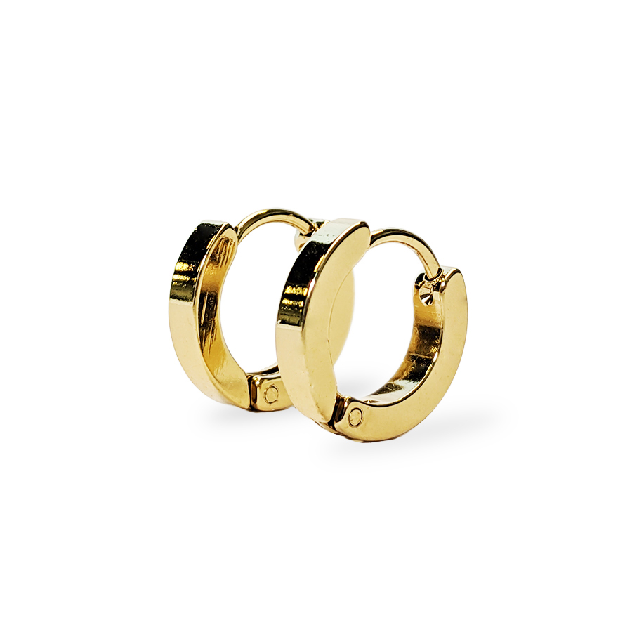Boucles d'oreilles en acier inoxydable - Ton or