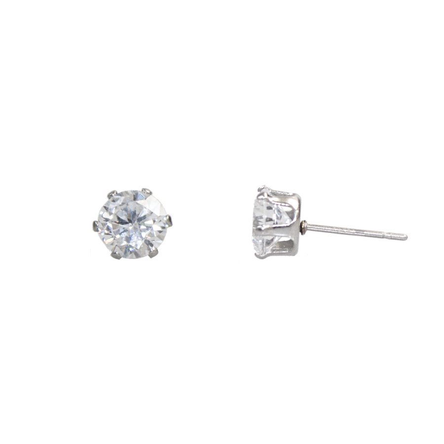 Boutons d'oreille ronds - 7 mm