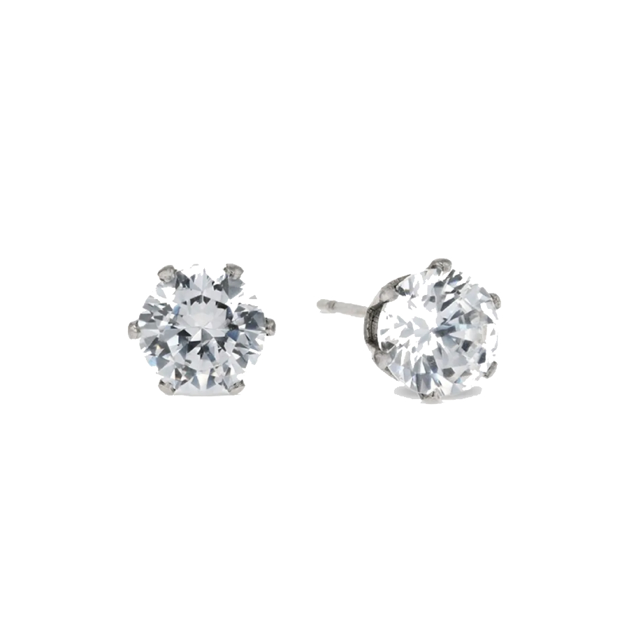 Boucles d'oreilles rondes à tige en acier inoxydable