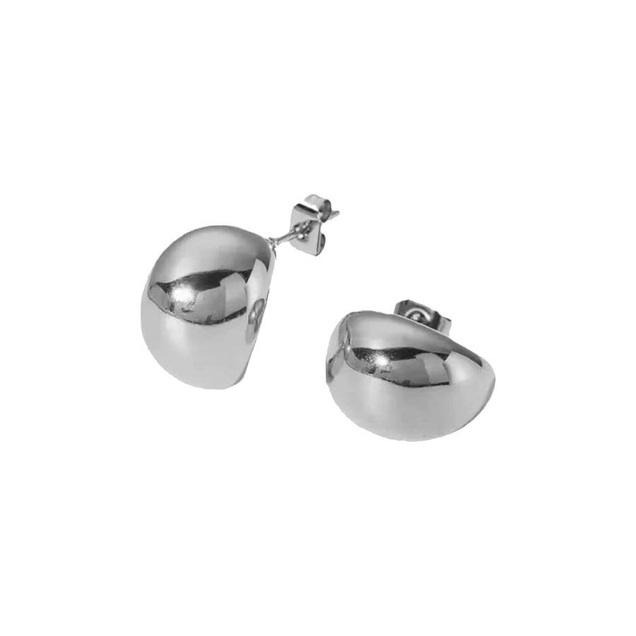 Stainess Steel Bean Earrings