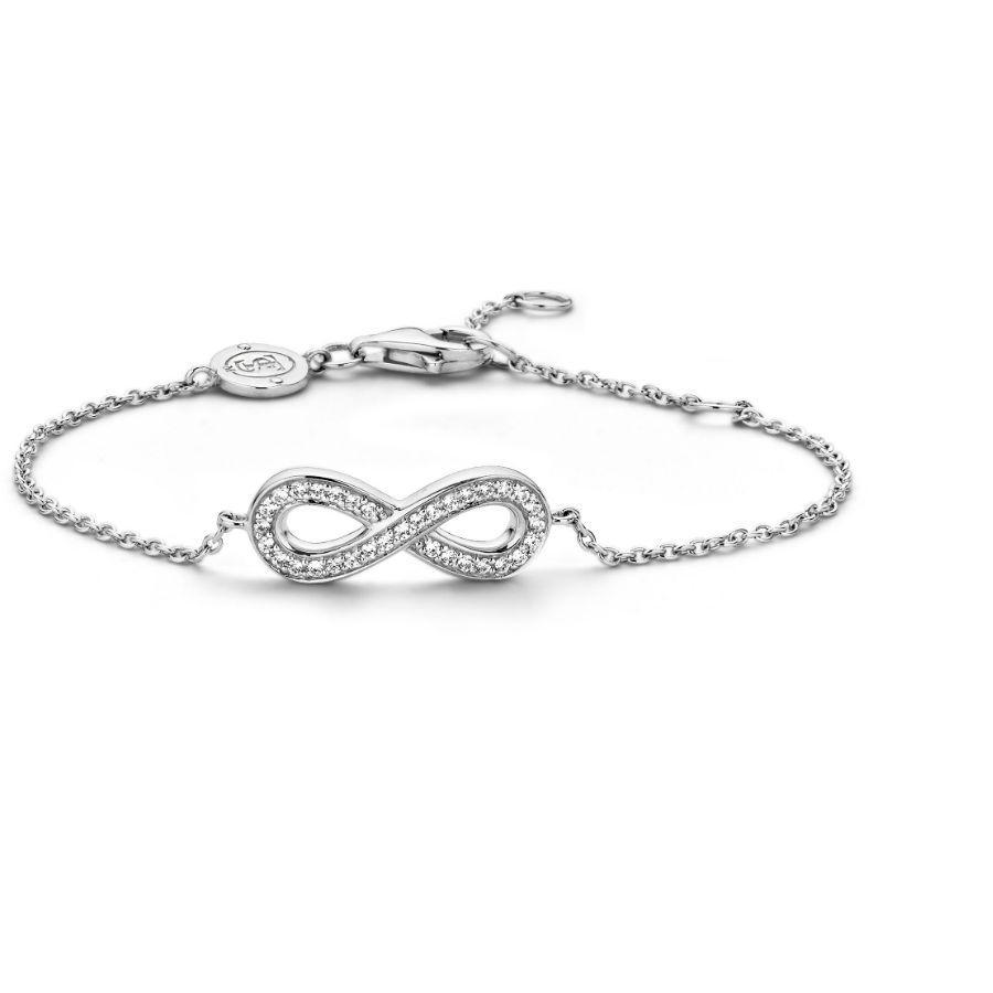 Bracelet Infinite en AG925 zircon cubique blanc
