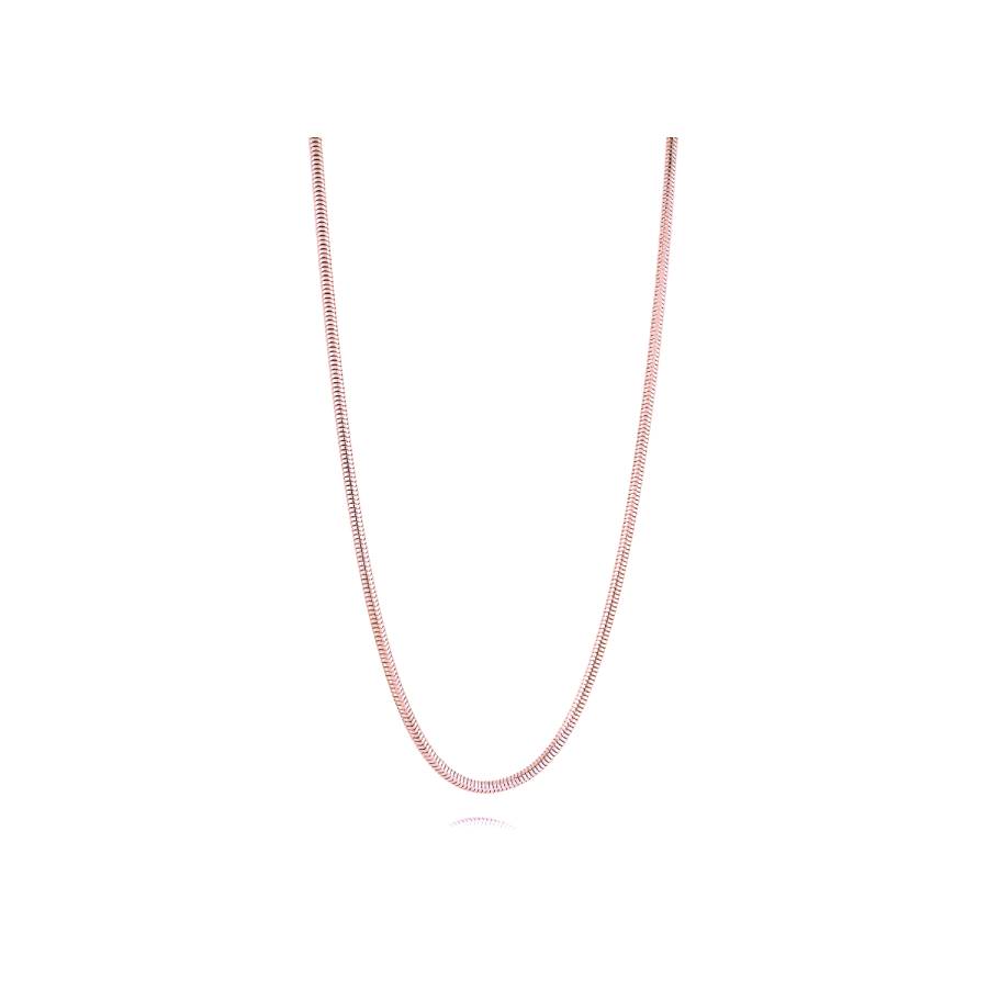 Chaîne Snake 2,5 mm en acier inoxydable - Ton or rose