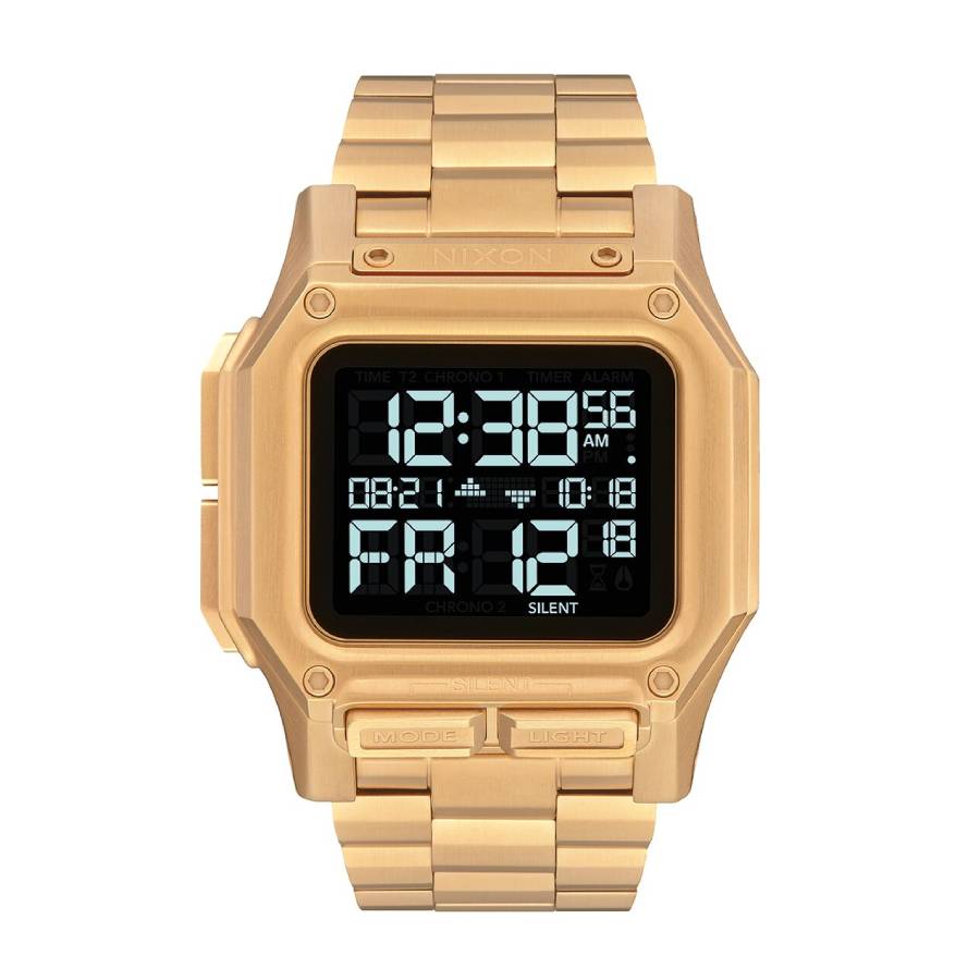 Montre Regulus en acier inoxydable - Ton doré