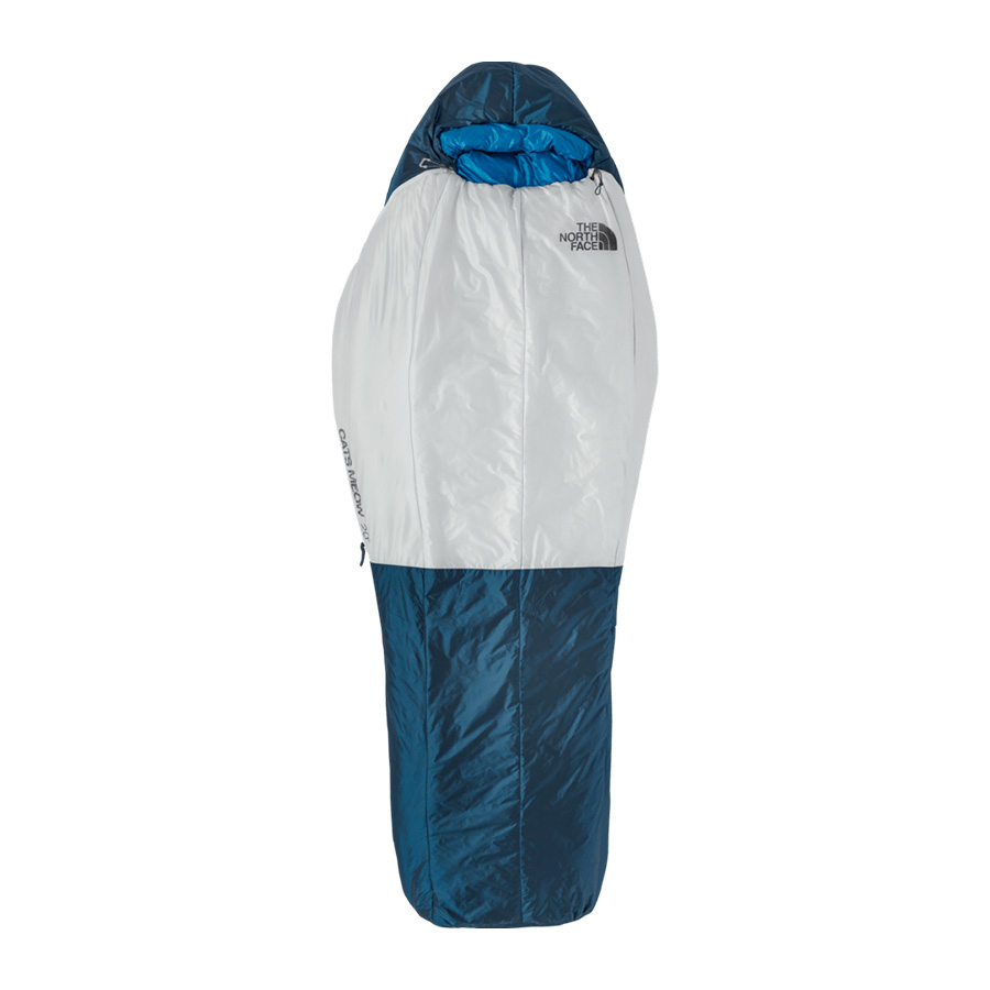 Cat's Meow Eco Sleeping Bag - Banff Blue / Tin Grey - Regular Length / Right Hand