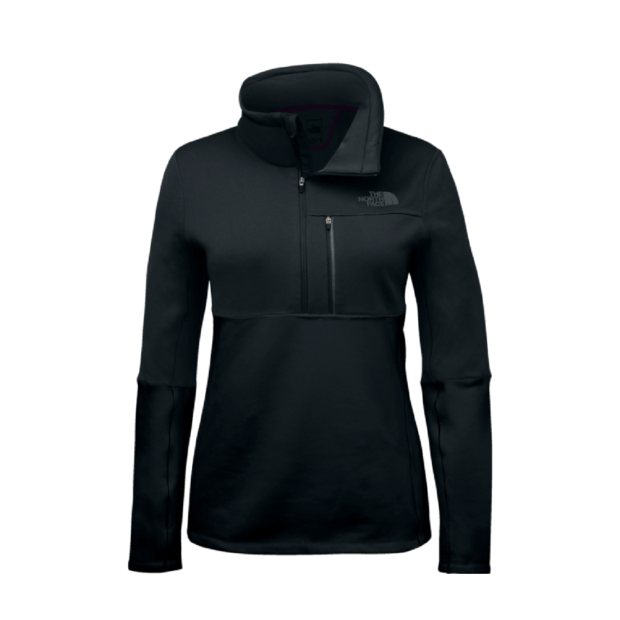 Manteau en molleton à fermeture éclair 1/4 Tagen - Femmes - Noir - Petit