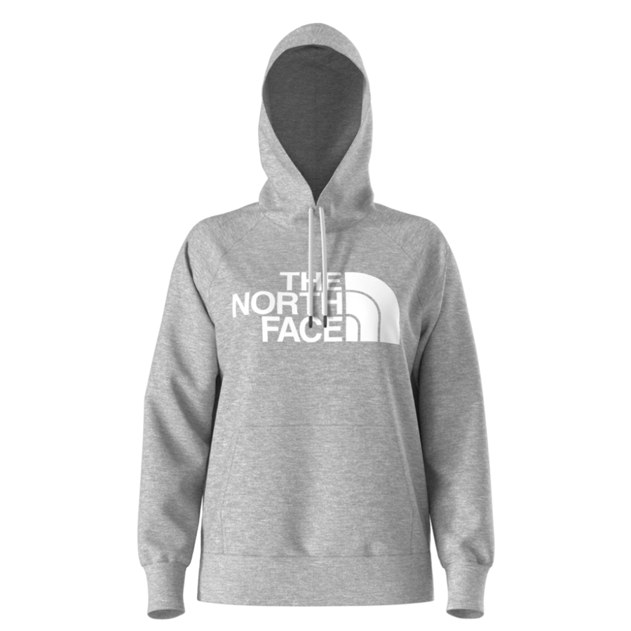 Half Dome Pullover Hoodie - Women - Light Grey Heather / White - Large