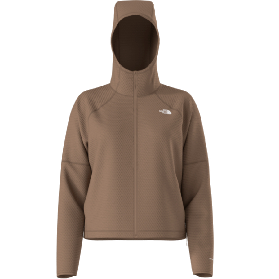 Sweat à capuche zippé thermique à pois - Femmes - Latte - Moyen