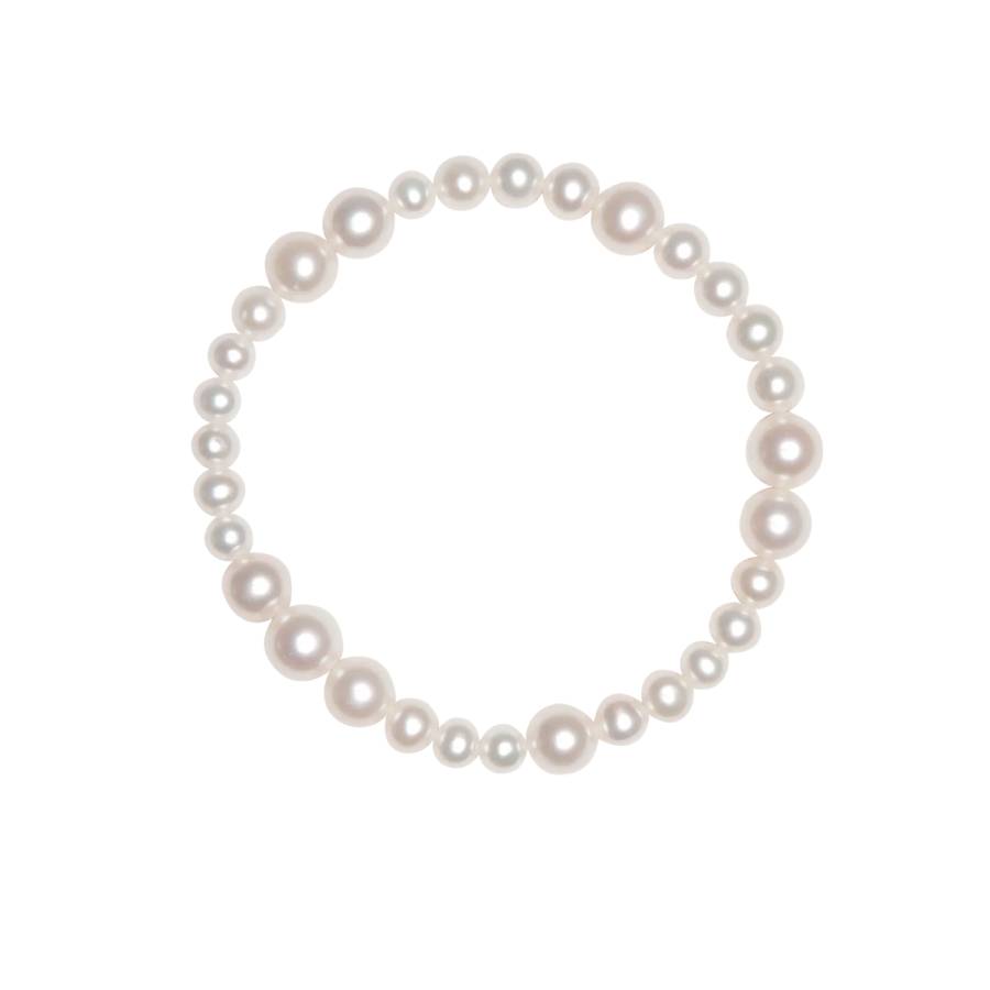 Multi Pearl Bracelet -White