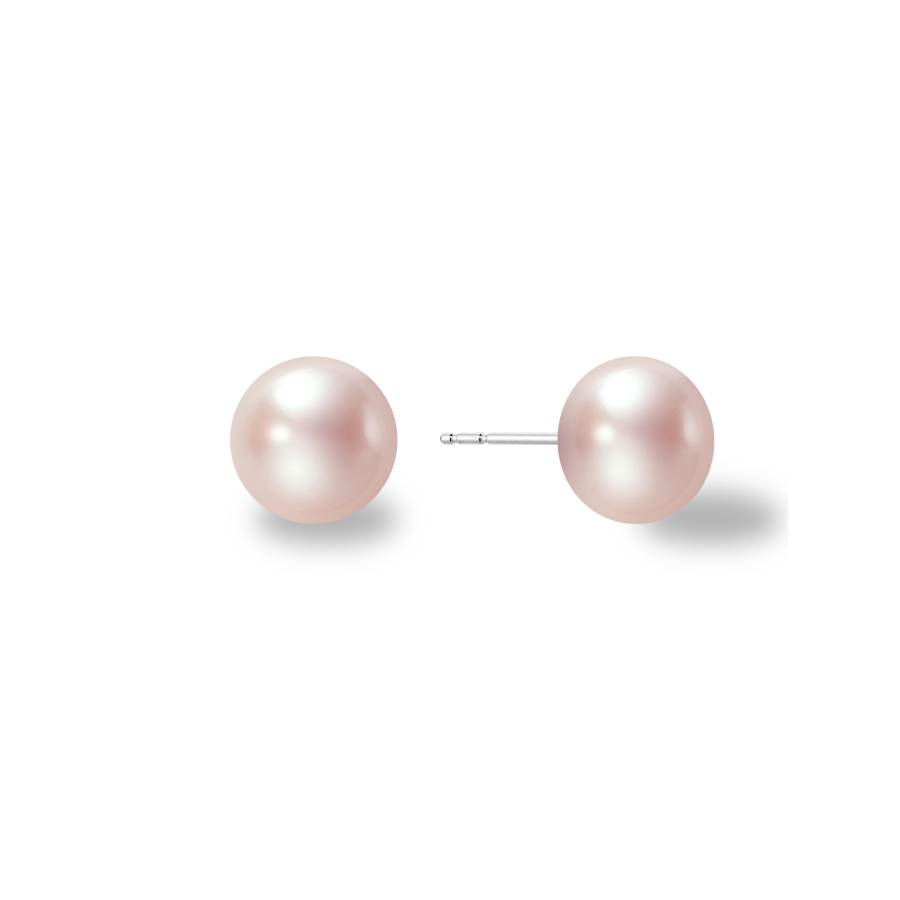 Maxxi Pearl Studs - Pink