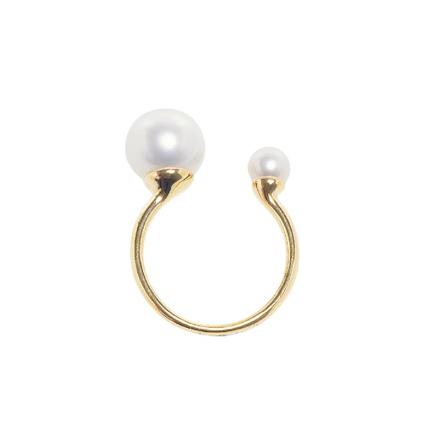Asymmetrical Opened Ring - Gold - 7