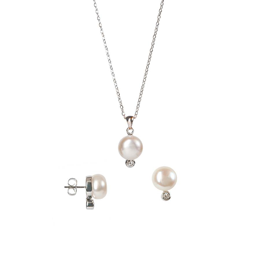 Ensemble de bijoux à perle d'eau douce